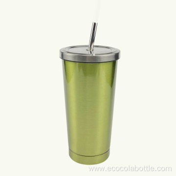 450ml Stainless Steel Straw Vacuum Cup